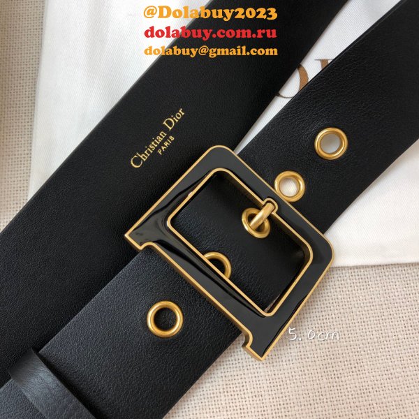 Christian Dior Replica Belts 3.5CM & 5.0CM Black Shop Online Now