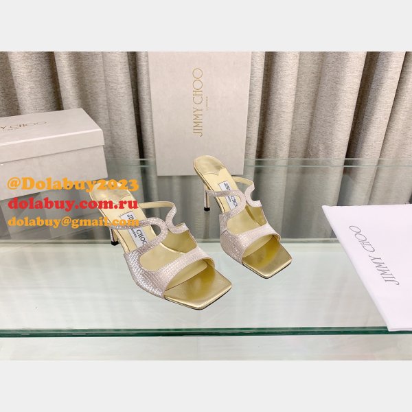 Heel: 8.5 cm Anise 75 Designer Sandals Jimmy Choo Shoes