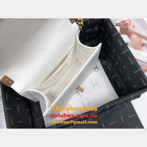 Top Quality CC 67085 Le boy Bag caviar leather 20CM