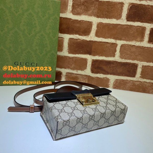 Gucci Replica 7 Star 652683 Padlock mini bag GG Supreme Cheap