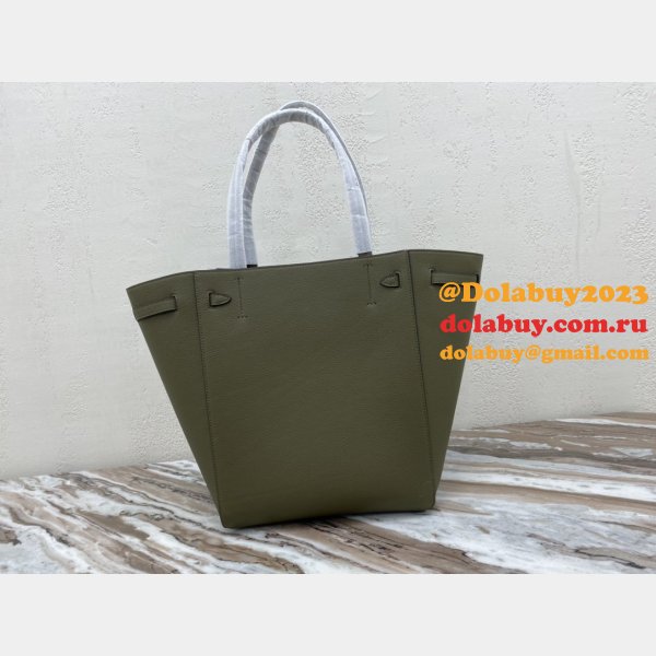 Wholesale Cheap Replica Celine Army Green Cabas Bags Online