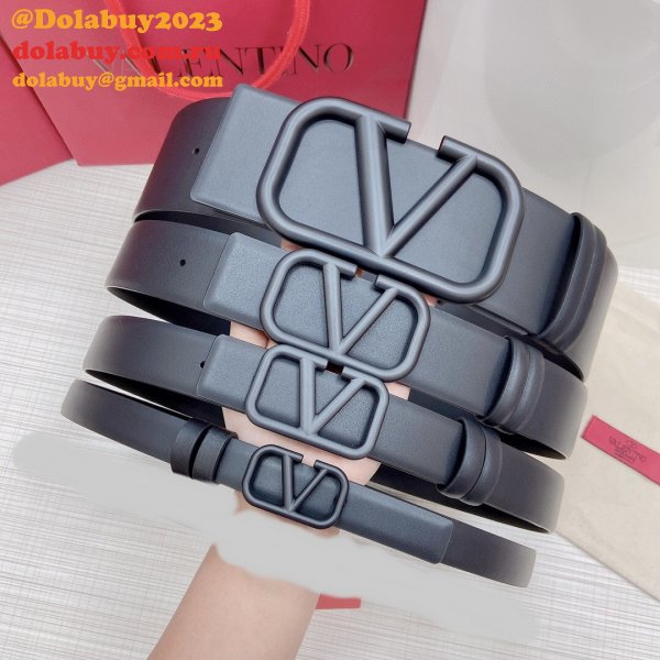 Wholesale Replica Valentino Black/Red Belts