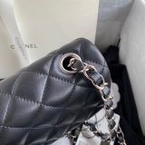 2020 Luxury CC CF 20CM Flap Lambskin Classic Black Bags