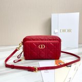 High Quality Dior Caro Bag Brown Supple Cannage Calfskin