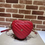 Top Quality GG MARMONT 751628 Heart matelasse BAG