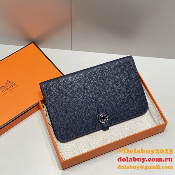 Luxury 1:1 Mirror Hermes Togo Passport Holder