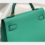 Replica Hermes Vert Jade Green Kelly Online Store Bag