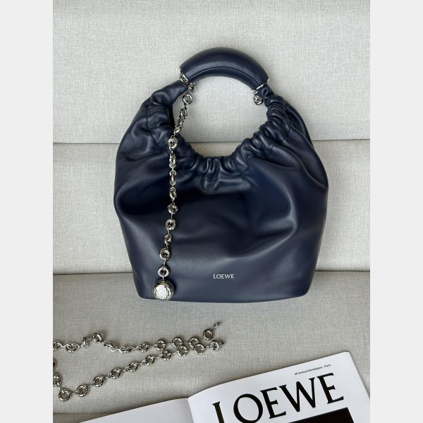 Small Designer 1:1 Mirror loewe Spueeze Nappa sheepskin Clutch Bag