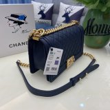 Replica CC Le Boy Flap Bag caviar leather 25CM