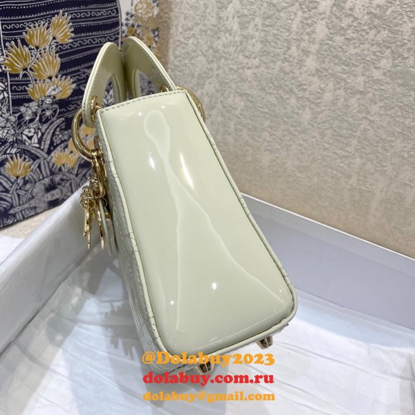 High Quality Christian Dior Lady patent leather 17CM Bag mini