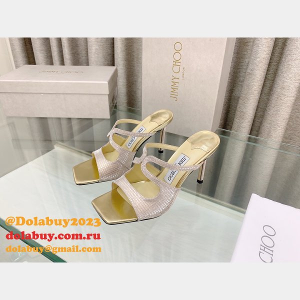 Heel: 8.5 cm Anise 75 Designer Sandals Jimmy Choo Shoes