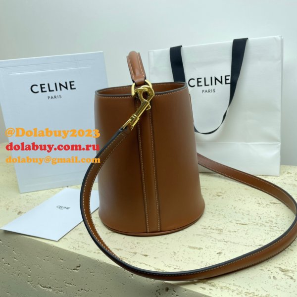 UK Celine Perfect Fake Quality Teen Bucket Triomphe Bag