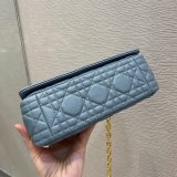 High Quality Dior Caro 20cm replica blue bags