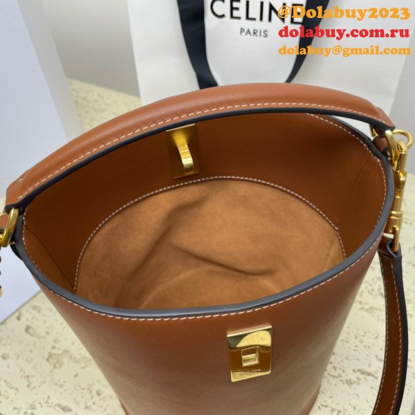 UK Celine Perfect Fake Quality Teen Bucket Triomphe Bag