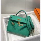 Replica Hermes Vert Jade Green Kelly Online Store Bag