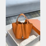 Designer Hermes Picotin Bags 18/22CM Silver Replica Best Online