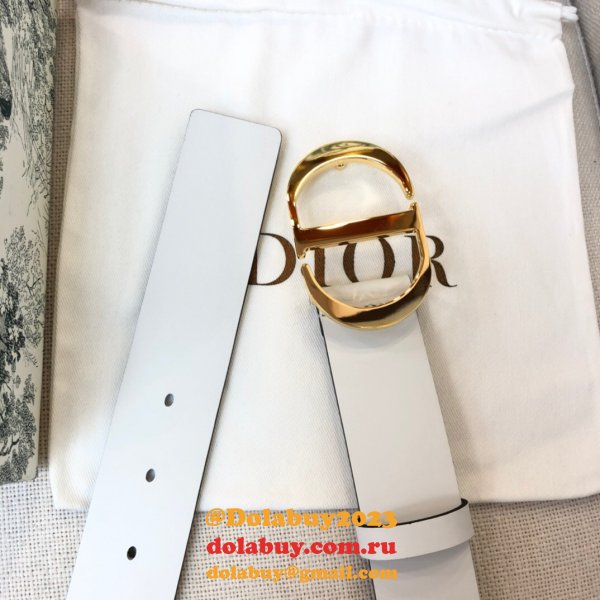 UK Top Quality Christian Dior 3.5CM Multi-color Belts