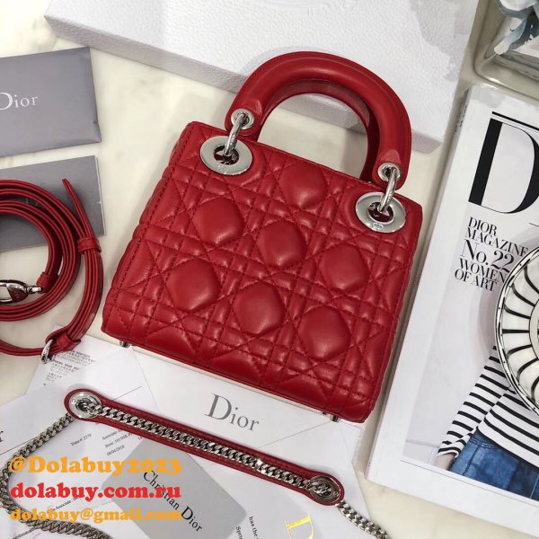 AAA+ Christian Lady Dior Handbags Online Purchase MINI 17CM