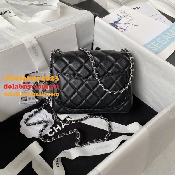 Top Quality CC CF mini classical AS1786 SILVER BALL bag