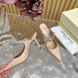 High Quality Jimmy Choo High Heel Mules 6.5/8.5/10CM