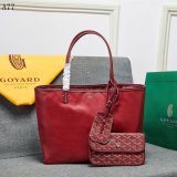 High Quality Goyard Classic Chevron St. Louis PM Totes Winer-Red Bags