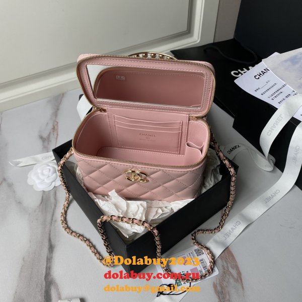 Best AP3956 Vanity Shoulder 1:1 Mirror Luxury Fake Bags