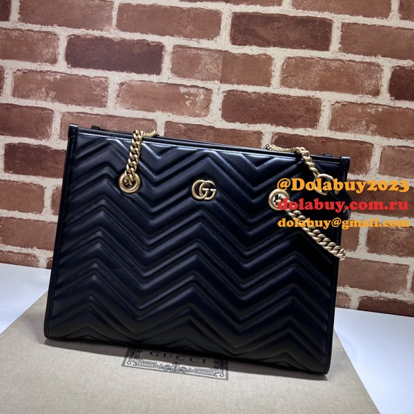 Tote GG Marmont White/Black 779724 Gucci Replica Bag