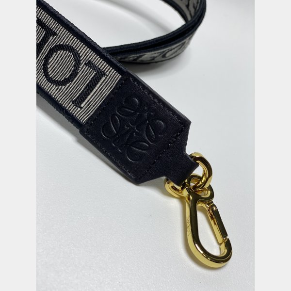 Best Loewe Anagram double-sided embroidered shoulder strap