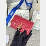 Wholesale Dior Lady Lamb Skin Wallet Inspired