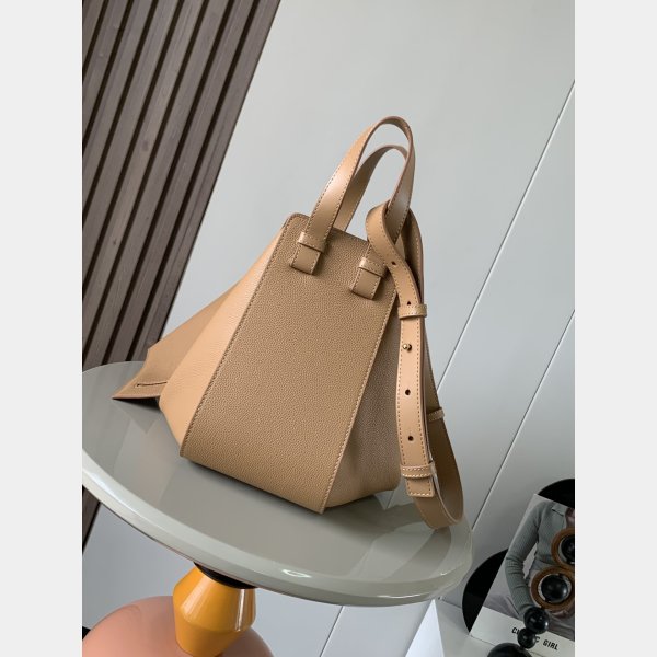 Small AAA+ Loewe Hammock Bag In Soft Grained Calfskin