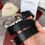 Replica Designer Salvatore Ferragamo 35 mm Black Belts