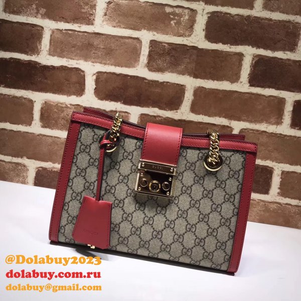 UK Gucci Replica GG Supreme Padlock Small Shoulder 498156 Bag