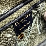 Christian Dior AAA Oblique Saddle Blooming green 9012/0446 Fake Bag