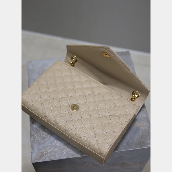 Top Quality Yves Saint Laurent Caviar Leather Envelope Bag