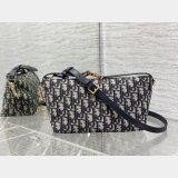 Dior Oblique Jacquard Replica 3103 Diortravel Nomad Pouch Blue