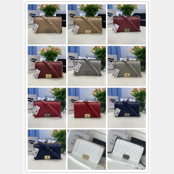 Replica CC Le Boy Flap Bag caviar leather 25CM