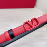 Wholesale Replica Valentino Black/Red Belts