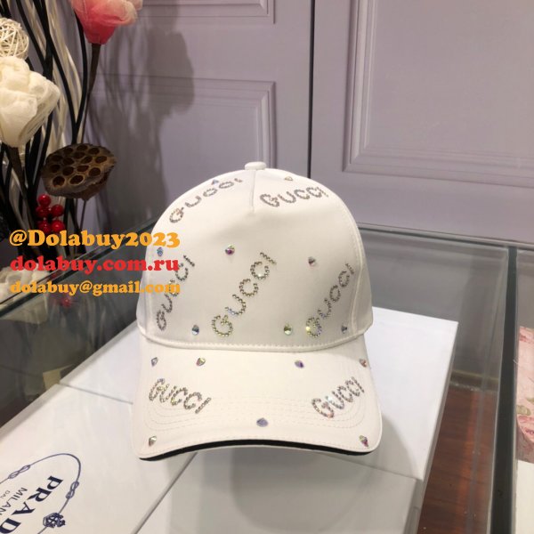 Fashion Gucci with diamond logo Baseball cap