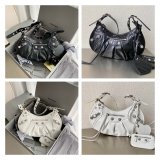 Balenciaga Fake High Quality Le Cagole crocodile Drill 33CM Bag