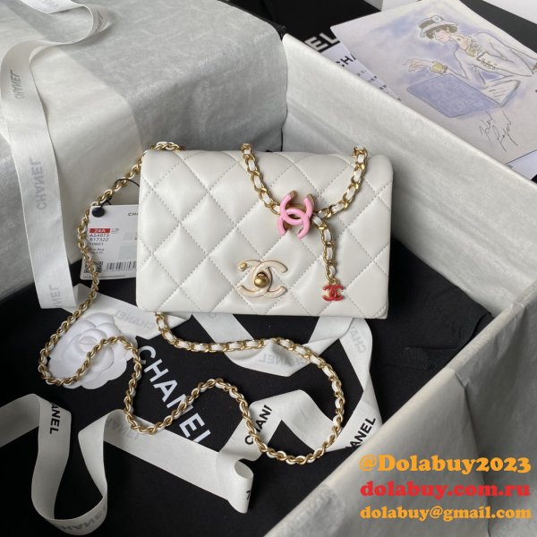 Shop 1:1 Mirror AS4973 Replica Shoulder Black/White Bags