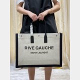 Buy Replica YSL Yves Saint Laurent Rive Gauche Large Tote Bag Printed Canvas