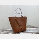 Small Celine Brown Cabas Phantom in soft grained calfskin