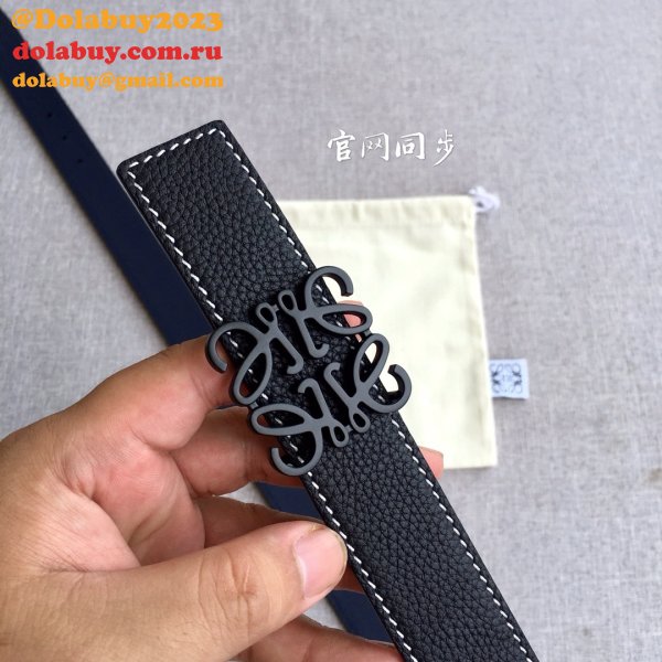 Loewe Top Quality Fashion Anagram 3.2CM Width Replicas Belts