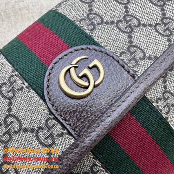 Ophidia GG Perfect Gucci 752597 Belt Ebony Supreme Replica Bag