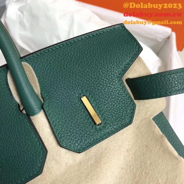 Hermes Birkin 35cm Togo leather Handbags Green