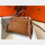 Camel Mini Kelly Replica Hermes Handbags