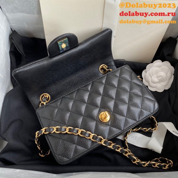 High Quality CC CF 20CM Flap classic flap Black bag