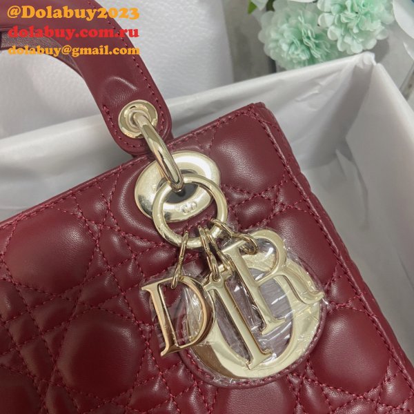 Perfect DIOR lady lambskin 20CM HANDBAG Inspired