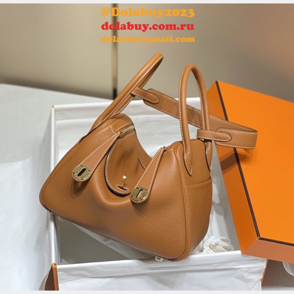 Replica Brown Hermes Lindy 26cm Bags Sale Outlet Online