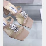 Top Designer Flat Sandals Jimmy Choo Heel 7 cm High Replica Shoes